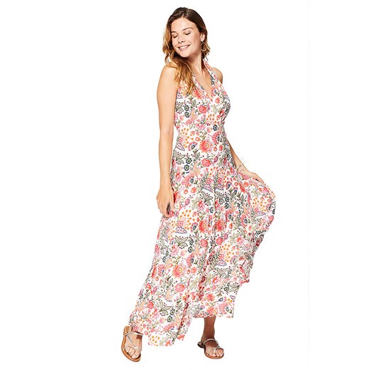 Aller Simplement Sukienka w kolorze kremowo-czerwonym ze sklepu Limango Polska w kategorii Sukienki - zdjęcie 189380907