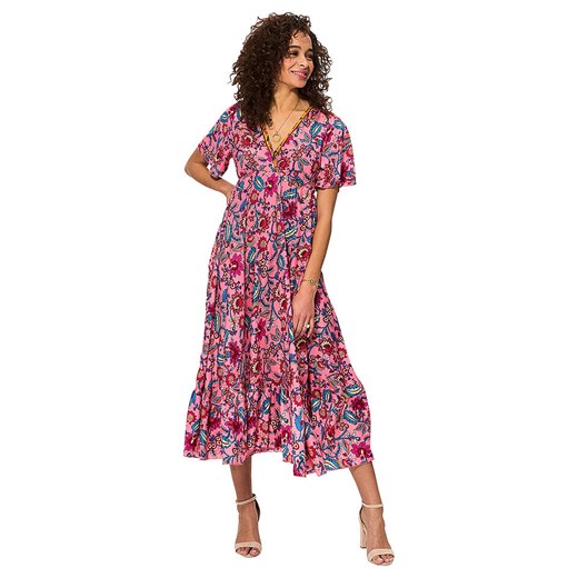 Aller Simplement Sukienka w kolorze różowym ze sklepu Limango Polska w kategorii Sukienki - zdjęcie 189381046