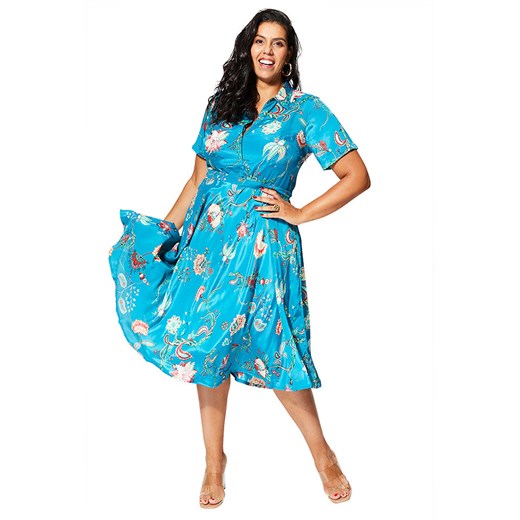 Aller Simplement Sukienka w kolorze niebieskim ze sklepu Limango Polska w kategorii Sukienki - zdjęcie 189381078