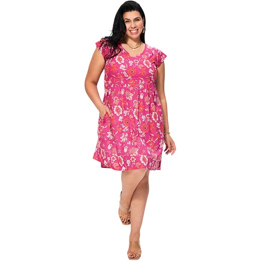 Aller Simplement Sukienka w kolorze różowym ze sklepu Limango Polska w kategorii Sukienki - zdjęcie 189381376