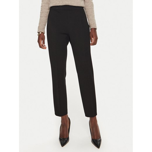 Boss Spodnie materiałowe Tilunara 50490056 Czarny Regular Fit ze sklepu MODIVO w kategorii Spodnie damskie - zdjęcie 189387395