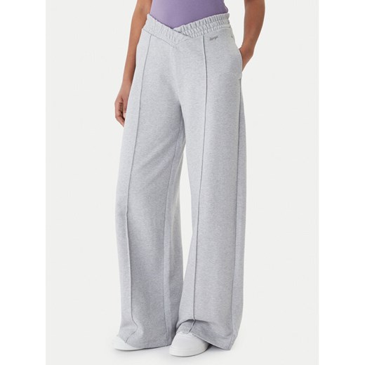 HUGO Spodnie dresowe Nuasem_B 50563763 Szary Relaxed Fit ze sklepu MODIVO w kategorii Spodnie damskie - zdjęcie 189387468