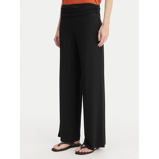 Emporio Armani Spodnie materiałowe EW004075 AF20240 UC001 Czarny Regular Fit ze sklepu MODIVO w kategorii Spodnie damskie - zdjęcie 189387518