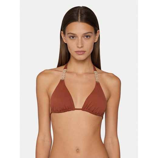Guess Góra od bikini E6GJ41 KG272 Brązowy ze sklepu MODIVO w kategorii Stroje kąpielowe - zdjęcie 189387547