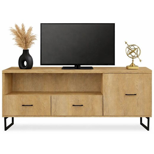 Dębowy stolik RTV P5-E02 ze sklepu Edinos.pl w kategorii Szafki RTV - zdjęcie 189392536