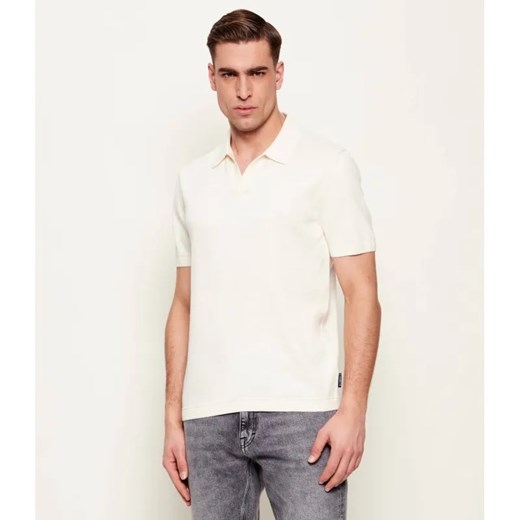 Hechter Paris Polo | Regular Fit | z dodatkiem jedwabiu ze sklepu Gomez Fashion Store w kategorii T-shirty męskie - zdjęcie 189396277