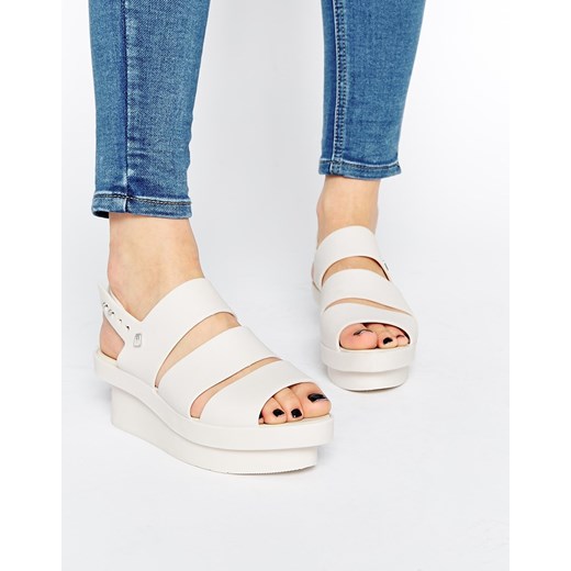 Melissa Style Flatform Strap Sandals - Ivory matt