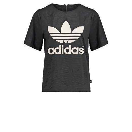 adidas Originals BERMUDA Tshirt z nadrukiem black zalando szary Bluzki z krótkim rękawem