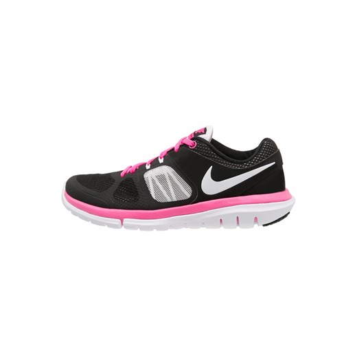 Nike Performance FLEX 2014 RUN Obuwie do biegania Amortyzacja black/white/pink zalando czarny Buty do biegania