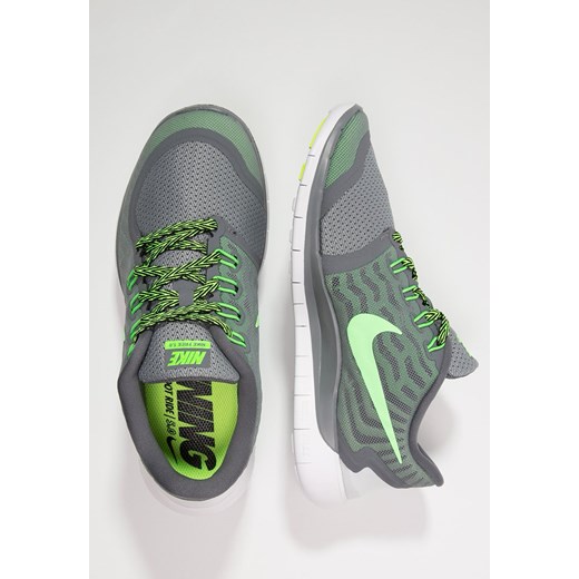 Nike Performance FREE 5.0 Obuwie do biegania neutralne cool grey/green strike/voltage green zalando szary do biegania