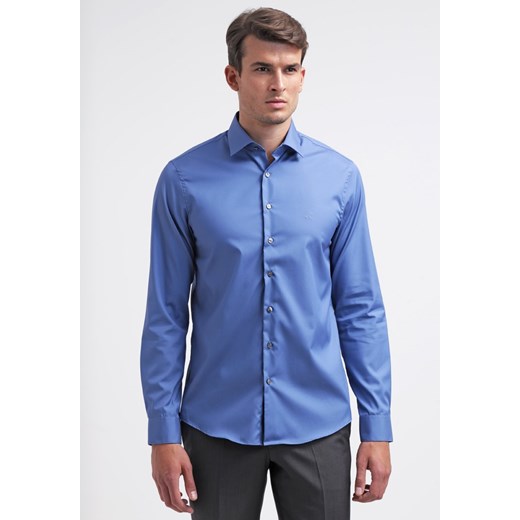 CK Calvin Klein CANNES FITTED Koszula blue zalando niebieski bez wzorów/nadruków