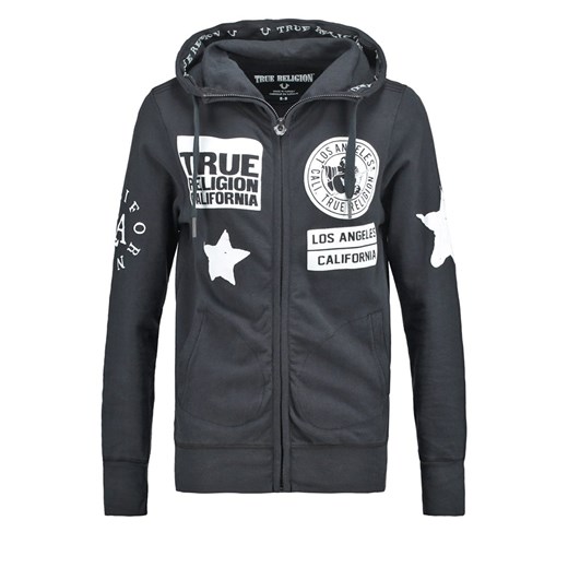 True Religion Bluza rozpinana jet black zalando szary abstrakcyjne wzory