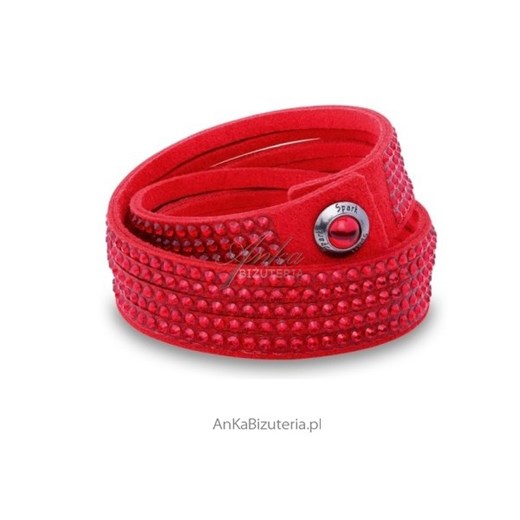 Ekskluzywna biżuteria dla Kobiet: Bransoletka Swarovski czerwona ankabizuteria-pl czerwony glamour