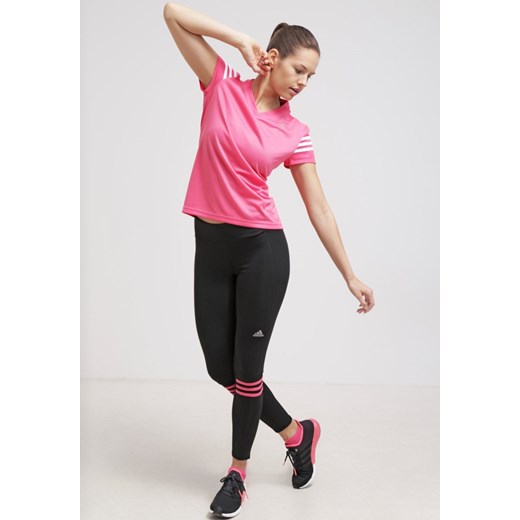 adidas Performance Koszulka sportowa super pink zalando bialy poliester