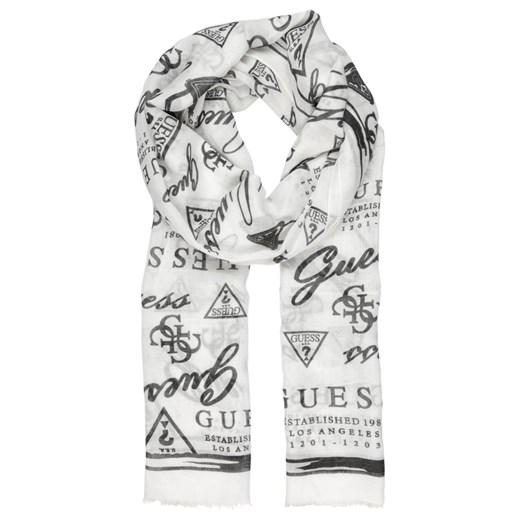 Guess GREYSON Szal white multi zalando szary Chusty