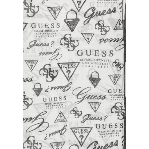 Guess GREYSON Szal white multi zalando szary poliester