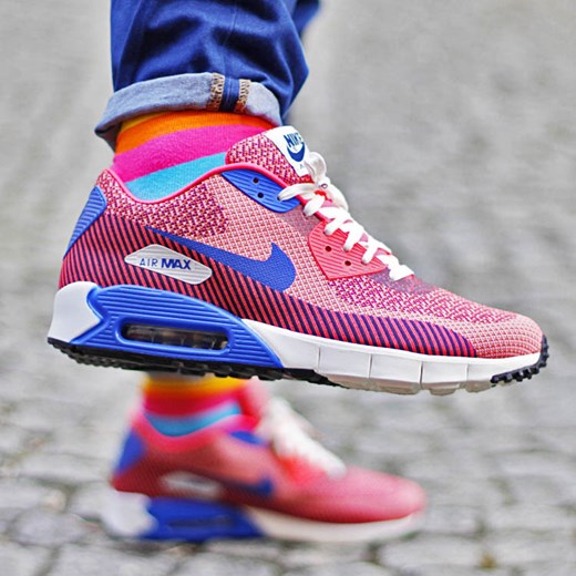 Nike Air Max 90 Jacquard (669822-600) thebestsneakers-pl szary 