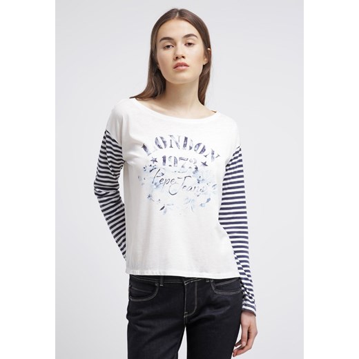 Pepe Jeans ALANIS Bluzka z długim rękawem ecru zalando bialy Bluzki z długim rękawem