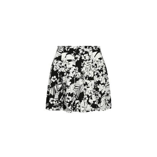 Monochrome Floral Jersey Skater Skirt tally-weijl czarny jersey