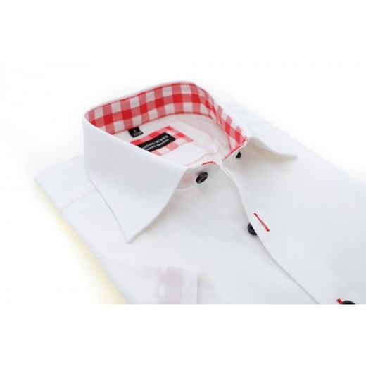 Biała koszula z krótkim rękawem thomas-waxx szary 
