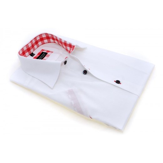Biała koszula z krótkim rękawem thomas-waxx fioletowy 