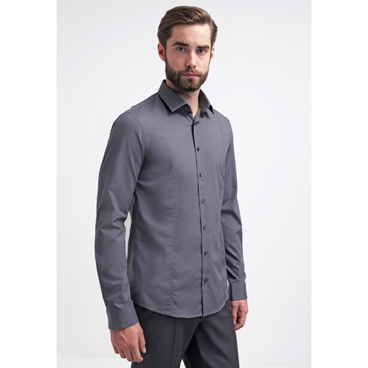 CK Calvin Klein BARI SLIM FIT Koszula grey zalando niebieski bez wzorów/nadruków