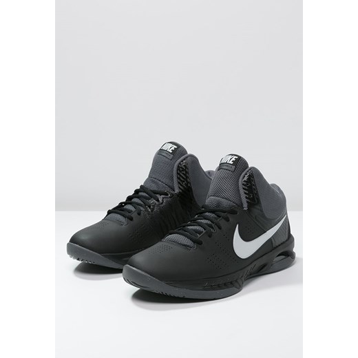 Nike Performance AIR VISI PRO VI Obuwie do koszykówki black/metallic platinum/dark grey zalando czarny ocieplane