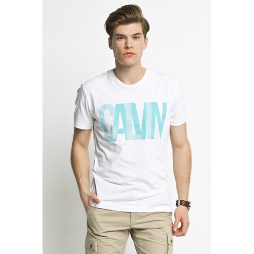 Tshirt - Calvin Klein Jeans - T-shirt Texa answear-com bialy casual