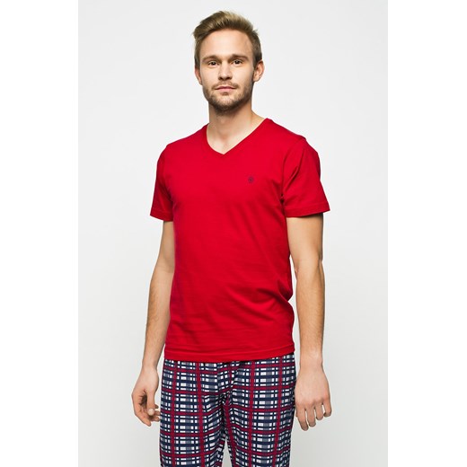 Atlantic - T-shirt piżamowy answear-com czerwony mały