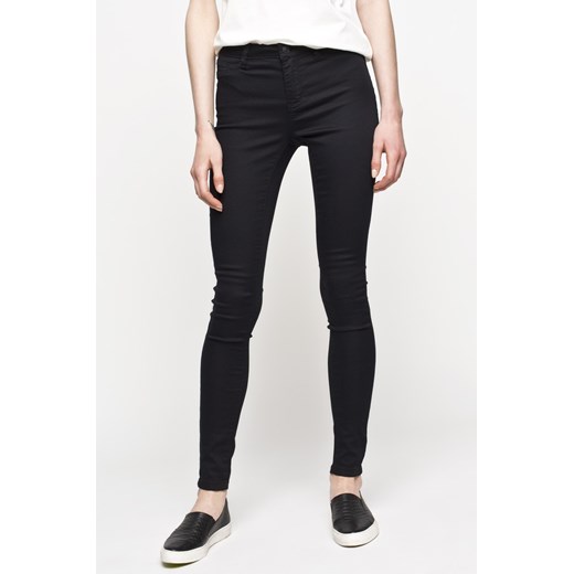 Spodnie damskie - Vero Moda - Spodnie answear-com czarny guziki