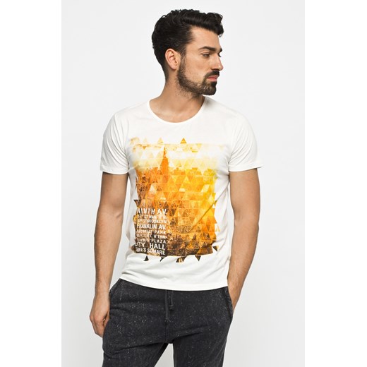 Tshirt - Selected - T-shirt answear-com brazowy casual