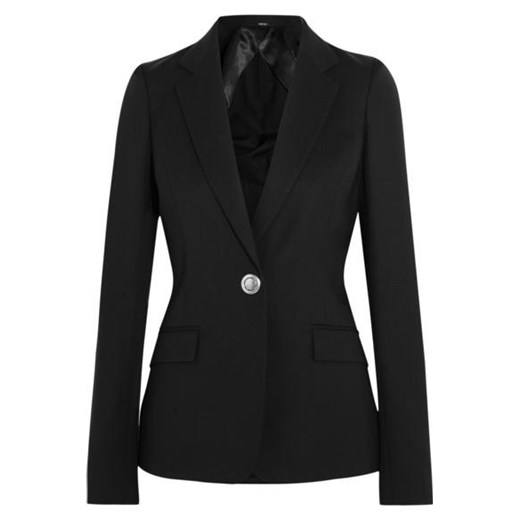 Wool-gabardine blazer net-a-porter czarny 