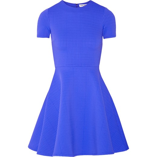 Puckered stretch-jersey mini dress net-a-porter niebieski lato