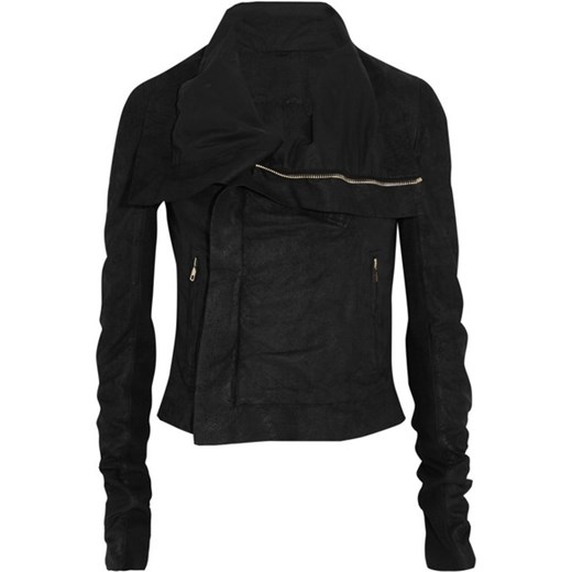 Blister washed-leather biker jacket net-a-porter czarny casual