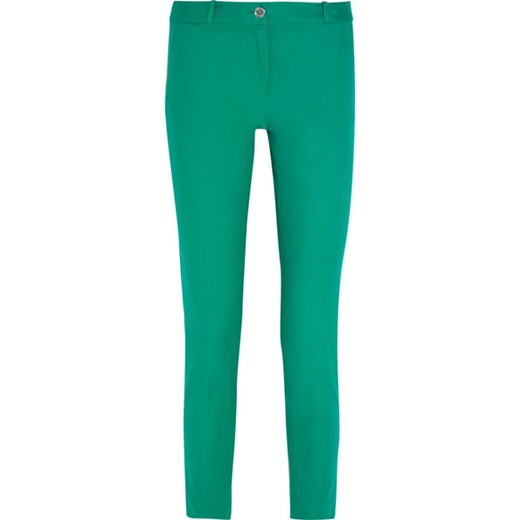 Miranda stretch-cotton straight-leg pants net-a-porter zielony 