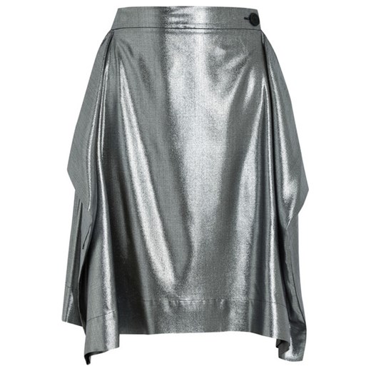 Heathcote metallic twill skirt net-a-porter szary 