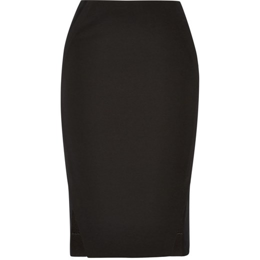 Stretch-jersey pencil skirt net-a-porter czarny 