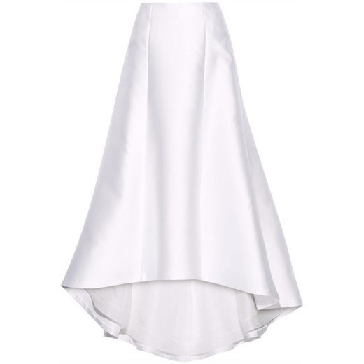 Asymmetric satin-twill maxi skirt net-a-porter bialy asymetryczne