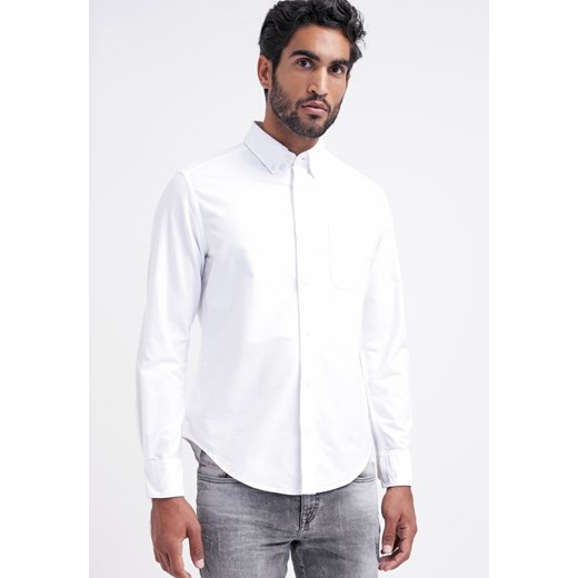 Esprit Koszula white zalando  bez wzorów/nadruków