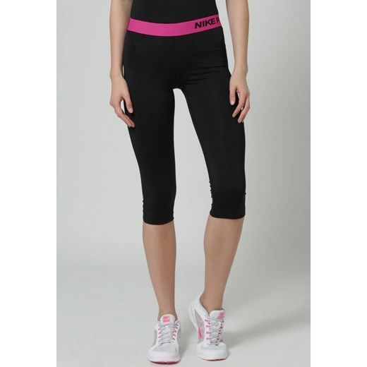 Nike Performance PRO Rajstopy black/vivid pink zalando czarny fitness