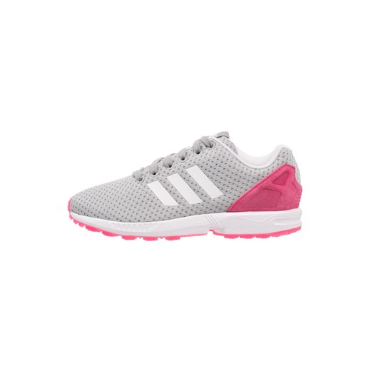 adidas Originals ZX FLUX Tenisówki i Trampki solid grey/white/solar pink zalando rozowy casual