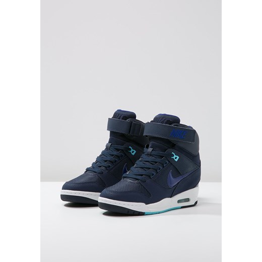 Nike Sportswear AIR REVOLUTION SKY Tenisówki i Trampki wysokie mid navy/deep royal blue/white zalando czarny casual