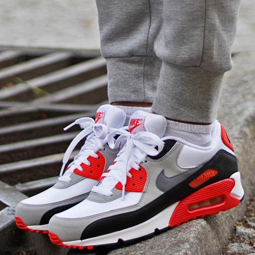 Nike Air Max 90 OG  "Infrared" (725233-106) thebestsneakers-pl szary 
