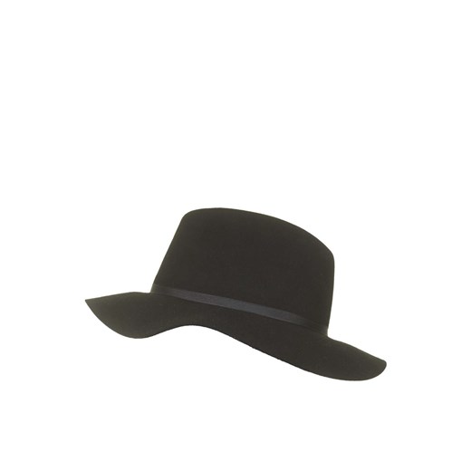 Wool Fedora Hat topshop czarny 