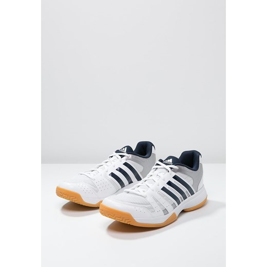 adidas Performance LIGRA 3 Obuwie do siatkówki white/collegiate navy/tech silver metallic zalando szary marynarski