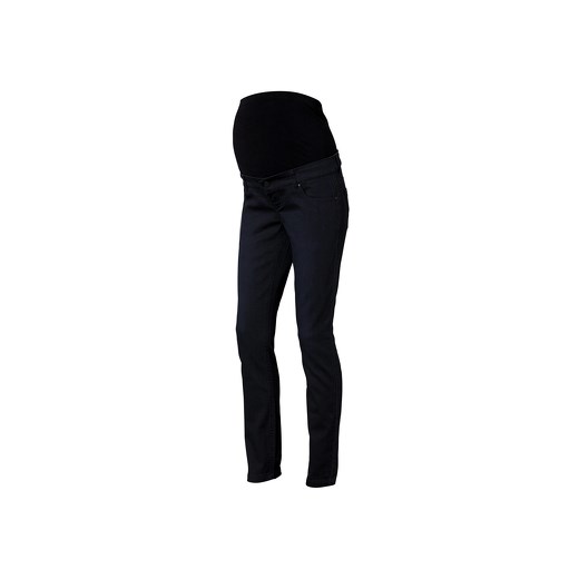 MAMA LICIOUS Spodnie dla kobiet w ciąży SHELLY SLIM black Lńnge 32 pinkorblue-pl czarny bawełna