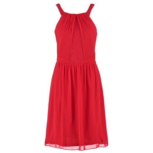 Esprit Collection Sukienka koktajlowa red zalando pomaranczowy bez wzorów/nadruków
