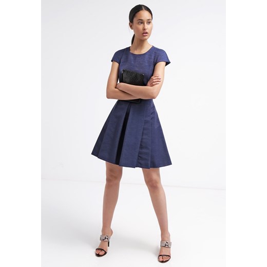 MAX&Co. Sukienka koktajlowa blue zalando granatowy bez wzorów/nadruków