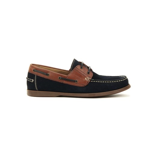 Geox Buty żeglarskie Uomo Juarez - Granatowe Zamszowe Mokasyny Męskie - U52A8A 022FF Geox spartoo czarny jesień