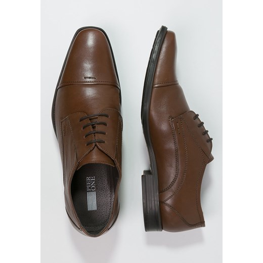Pier One Eleganckie buty brown zalando szary bez wzorów/nadruków